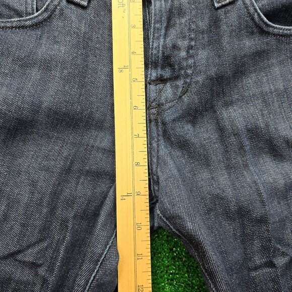 Rock & Republic Jeans Mens 33x34 Blue Denim Straight Leg Dark Wash Button Fly - Picture 6 of 14